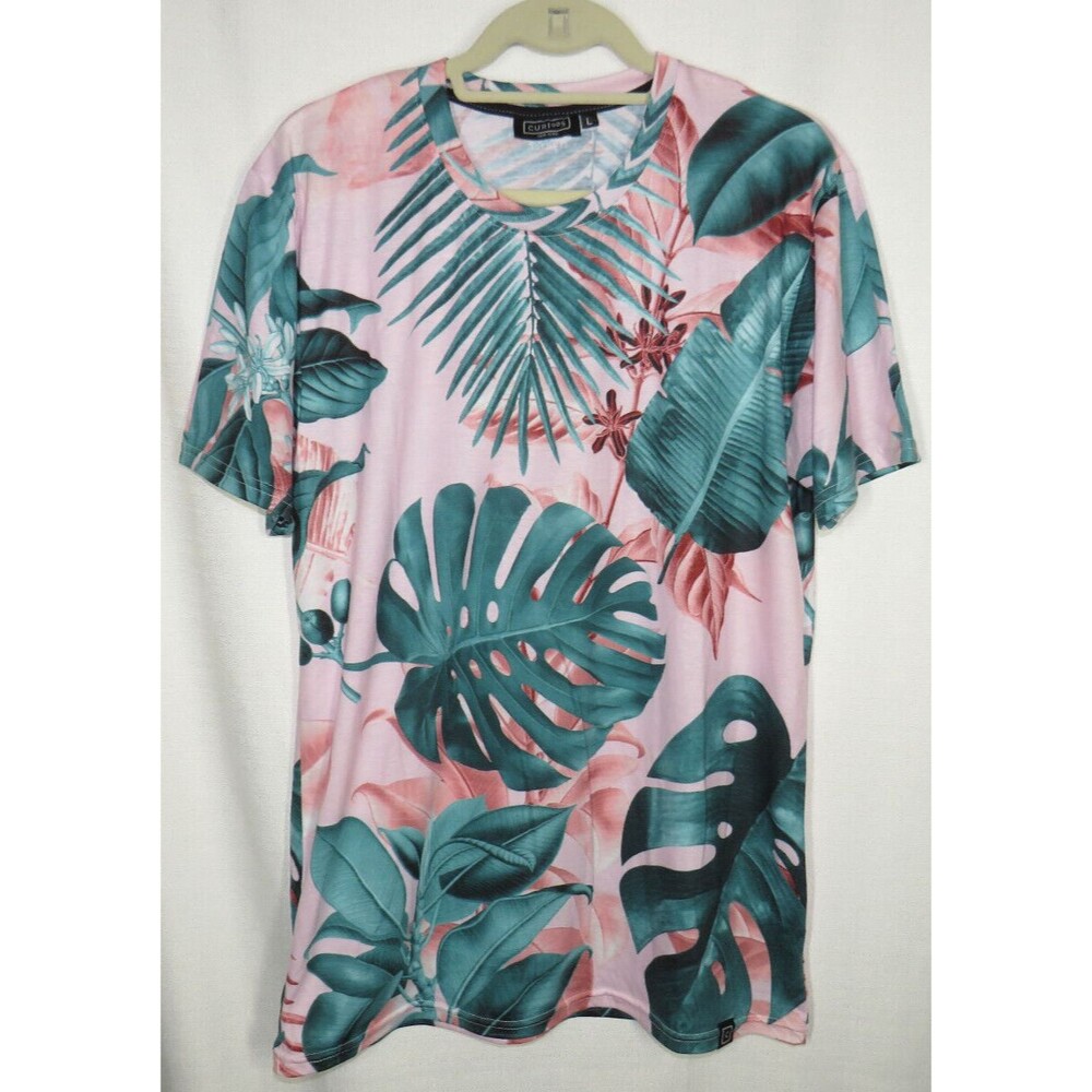 Curioos NY Women's Tee Tropical Garden II by Burcu Korkmazyurek Size Large